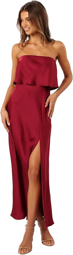 Petal & Pup Women's Vienna Strapless Midi Dress | Amazon (US)