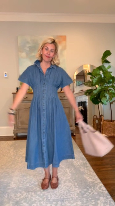 Wow Wally World…literally wow! 
Sizing:
Mary Jane’s - 7.5 (1/2 size down)
Dress - xs

*code Catherine40 for 40% off today and tomorrow only at Allie + Bess

#LTKSeasonal #LTKstorytime #LTKOver40