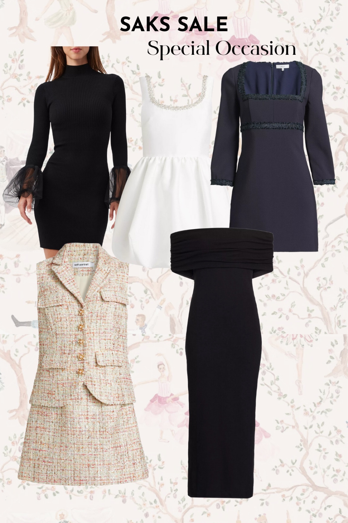 SAKS sale. Special occasion dresses. 

#LTKWedding #LTKStyleTip #LTKSaleAlert