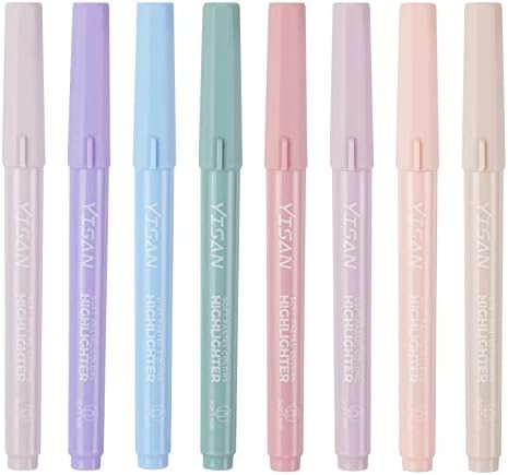 Amazon.com : YISAN Pastel Highlighters,Soft Chisel Tip Bible Highlighter Pens No Bleed Through As... | Amazon (US)