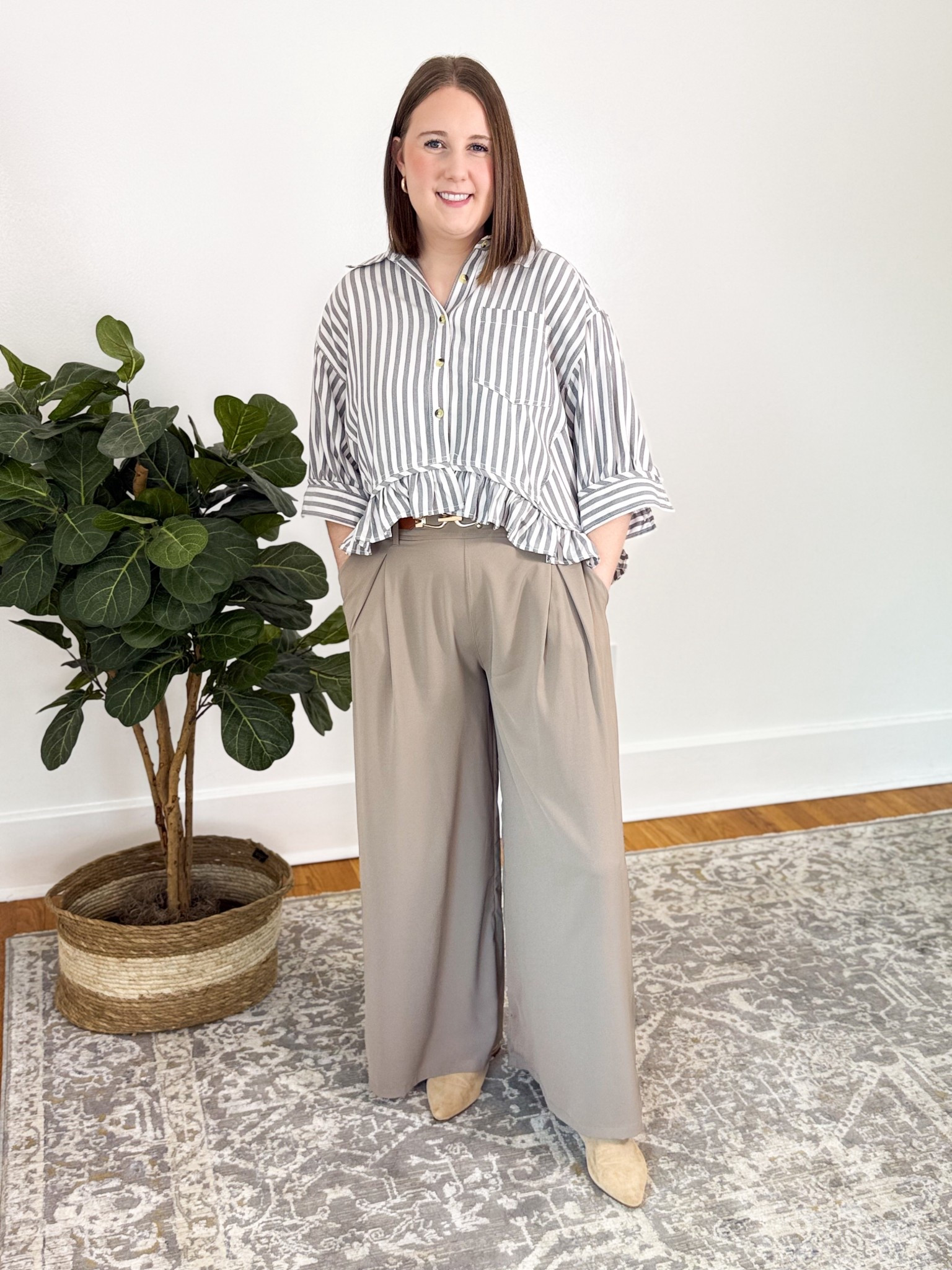 Amazon business casual outfit!! These pants feel like pajamas but look so professional! Great outfit for the office or the classroom! 

#LTKStyleTip #LTKFindsUnder50 #LTKU