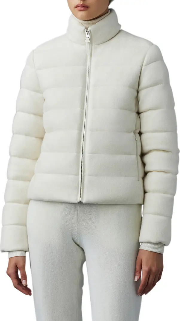 Melia Wool & Cashmere Blend Down Puffer Coat | Nordstrom