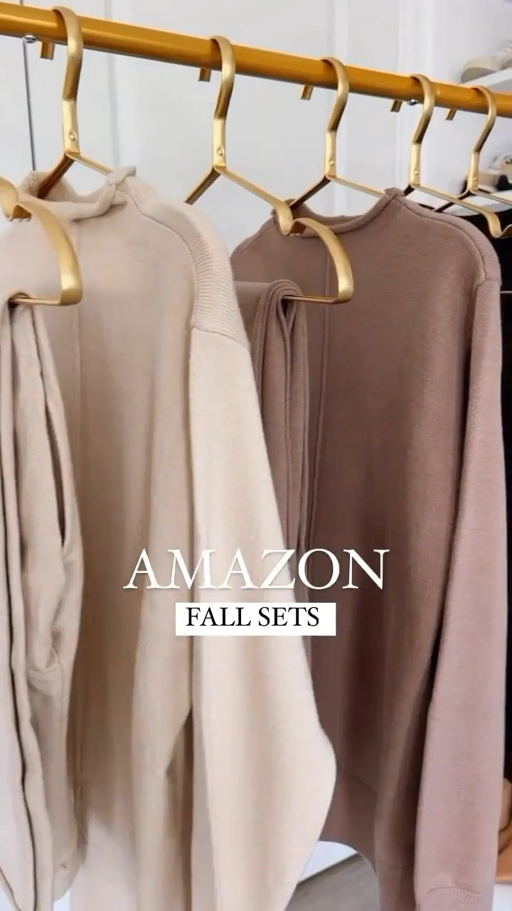 LAmazon fall sets that I am loving!!
Great quality fabric 🙌🏻 runs true to size. I am wearing a size small 
I am 5’9” for your reference 




#LTKOver40 #LTKSeasonal #LTKU