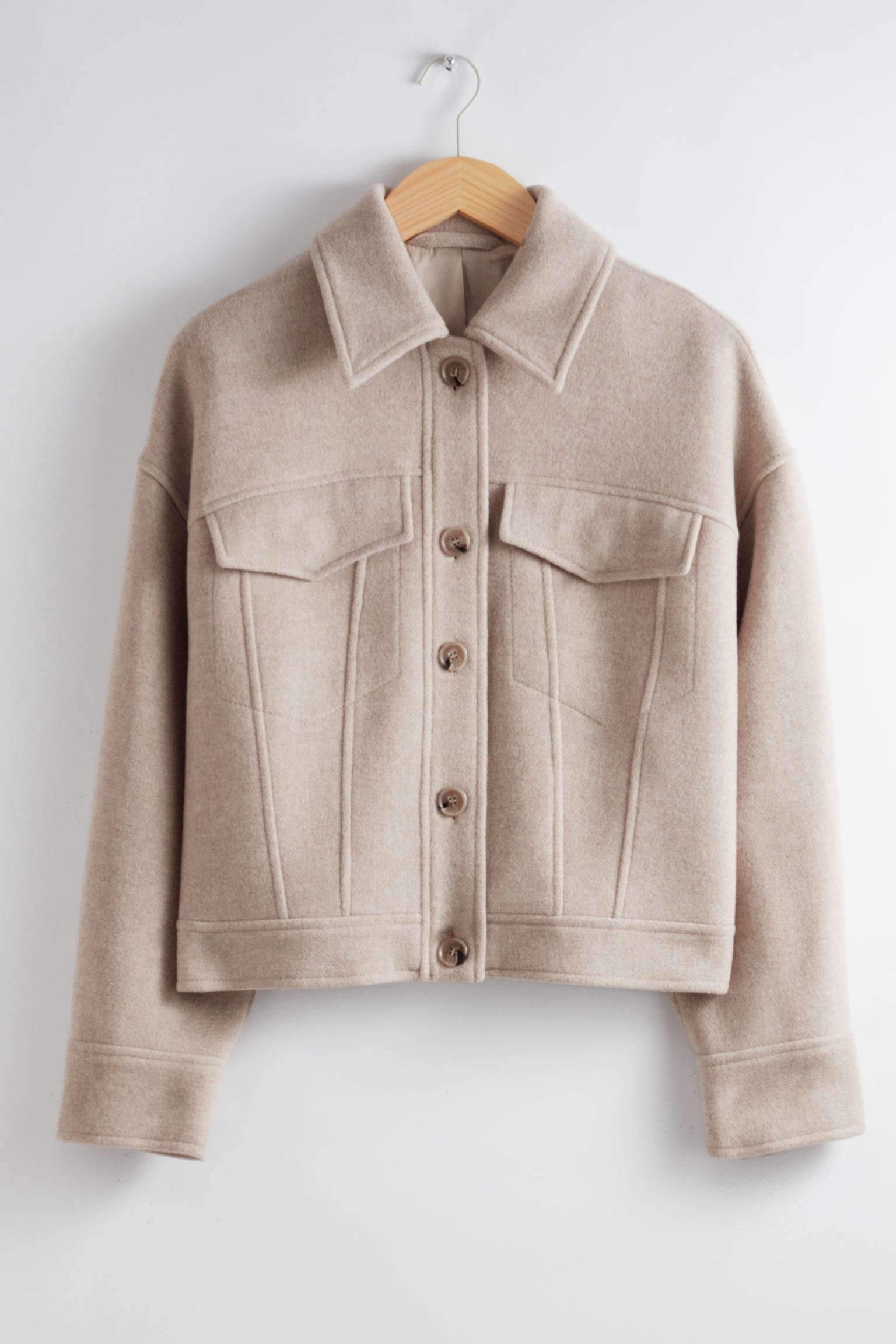 Oversized Wool-Blend Jacket | H&M (UK, MY, IN, SG, PH, TW, HK)
