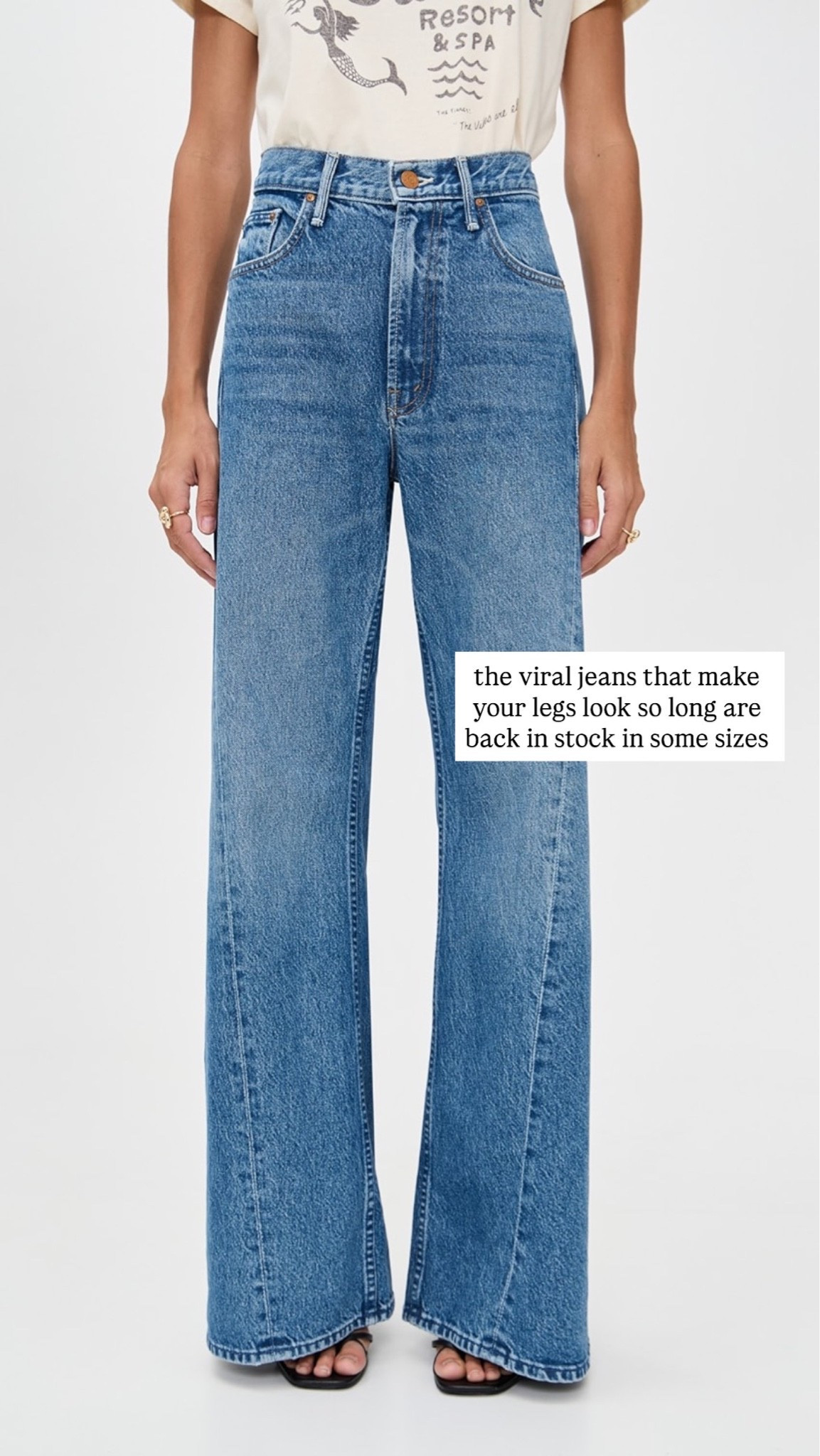 Found these mother jeans in stock in some sizes! If in between sizes size down