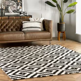 Rugs USA Black Tuscan Scandinavia Diamond rug - Contemporary Runner 2' 6"" x 8' | Rugs USA