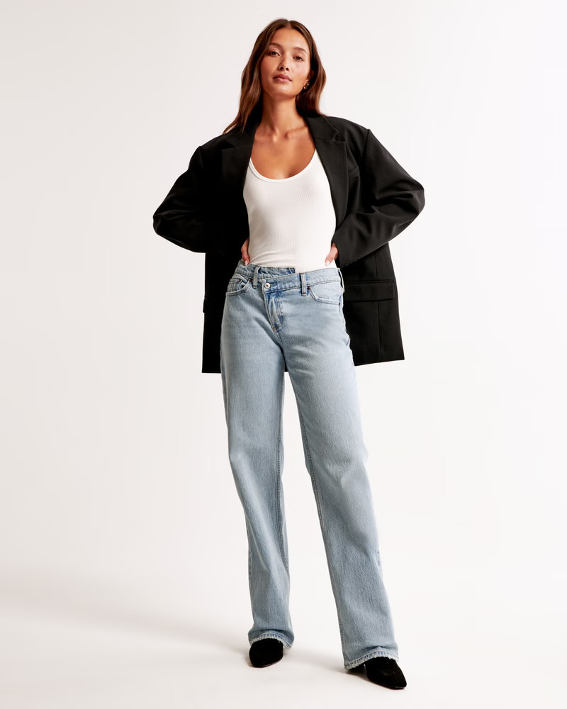Women's Low Rise Baggy Jean | Women's New Arrivals | Abercrombie.com | Abercrombie & Fitch (US)
