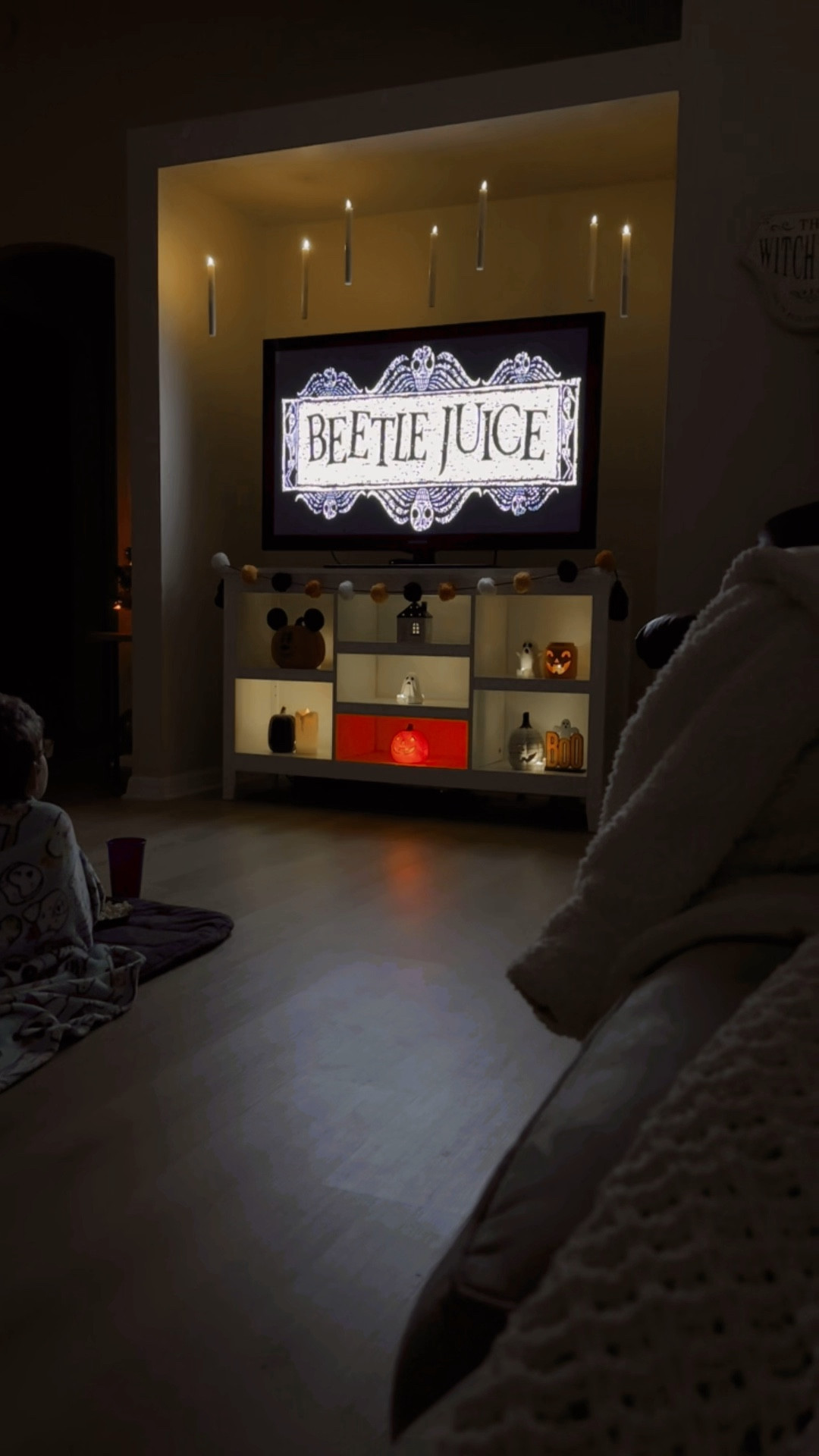 Floating Candles &amp; flickering tealights make for the best ambiance for Halloween movie nights!! 🕯️🎥👻

#LTKHalloween #LTKHome #LTKSeasonal