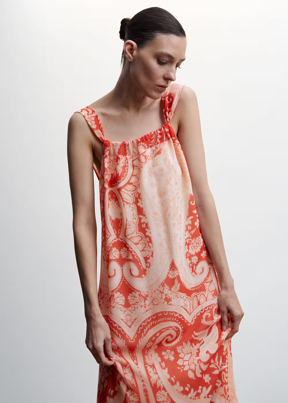 Open back printed dress | MANGO (US)