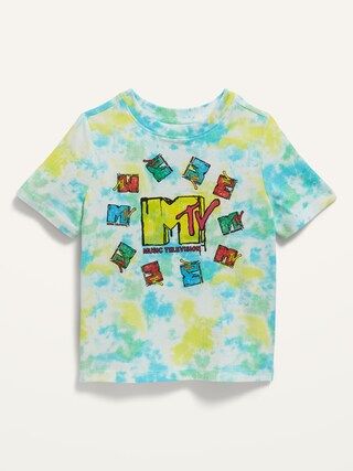 Unisex MTV&#x26;#153 Graphic Tie-Dye Tee for Toddler | Old Navy (US)