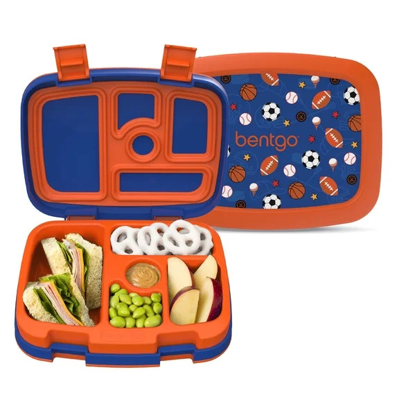 Bentgo Kids Prints Leak-Proof, 5-Compartment Bento-Style Kids Lunch Box - Ideal Portion Sizes for... | Walmart (US)
