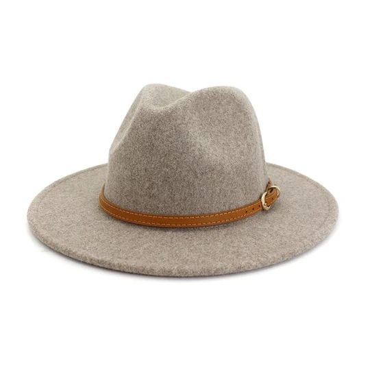 Simple Leather Felt Hat | Gia Rose LLC