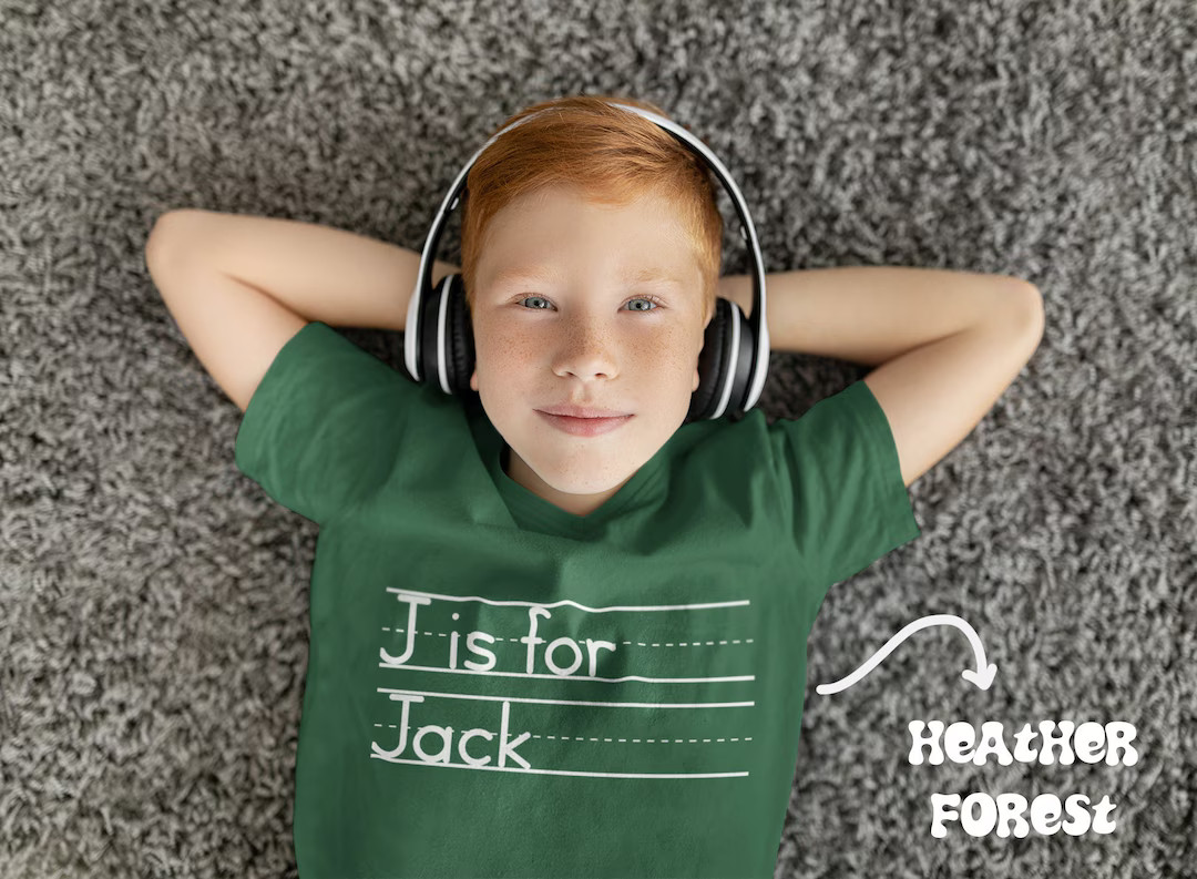 Personalized Alphabet Shirt Custom School Shirt Kids Name - Etsy | Etsy (US)