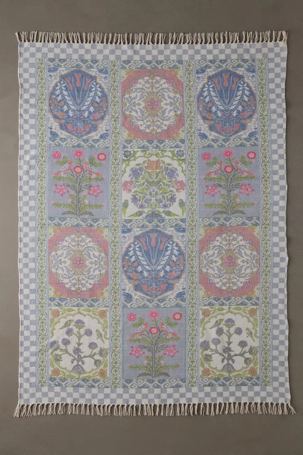 Ilona Floral Tile Printed Rug | Urban Outfitters (US and RoW)