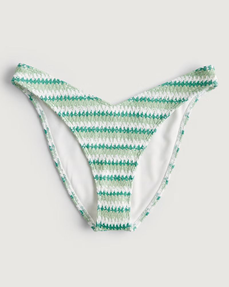 Women's High-Leg Crochet Cheeky Bikini Bottom | Women's Swimwear | HollisterCo.com | Hollister (US)