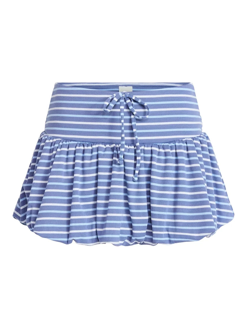 No Boundaries Bubble Hem Knit Skort, Women's XXS-XXL | Walmart (US)