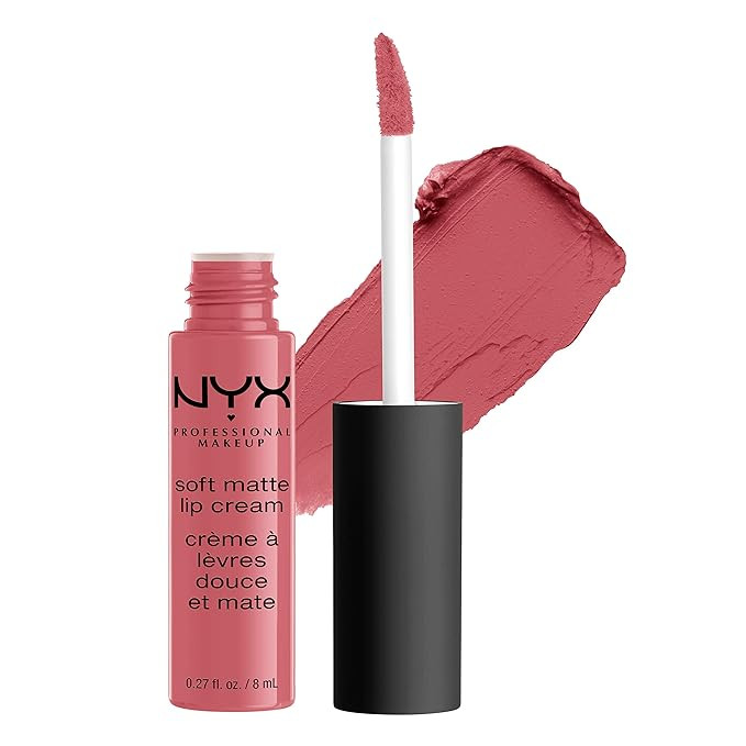 NYX PROFESSIONAL MAKEUP Soft Matte Lip Cream, High-Pigmented Cream Lipstick - Cannes, Matte Muted... | Amazon (US)
