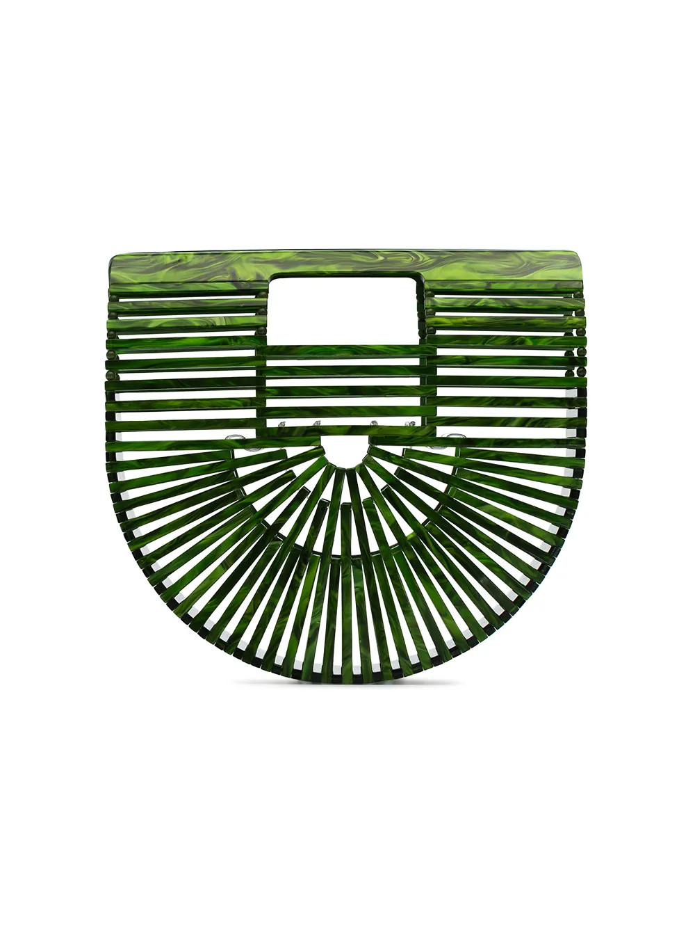 Cult Gaia green Ark mini acrylic tote bag | FarFetch Global