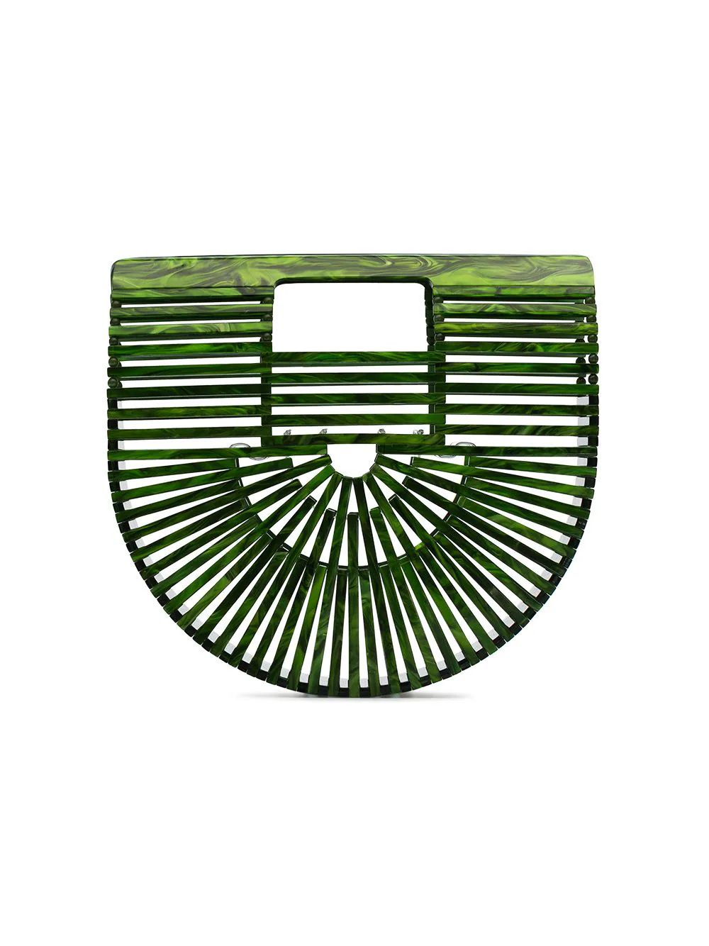 Cult Gaia green Ark mini acrylic tote bag | FarFetch Global