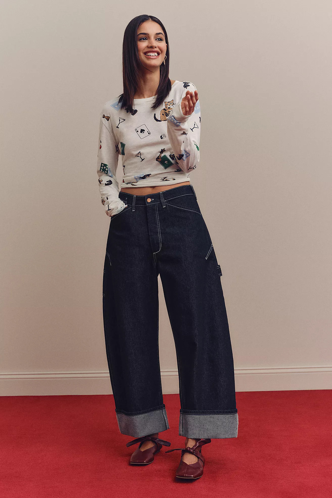 The Kayden Barrel Carpenter Jeans by Pilcro | Anthropologie (US)