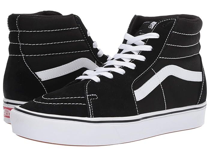 Vans ComfyCush SK8-Hi ((Classic) Black/True White) Athletic Shoes | Zappos
