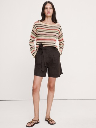 Heirloom Linen Boatneck Sweater | Banana Republic (US)