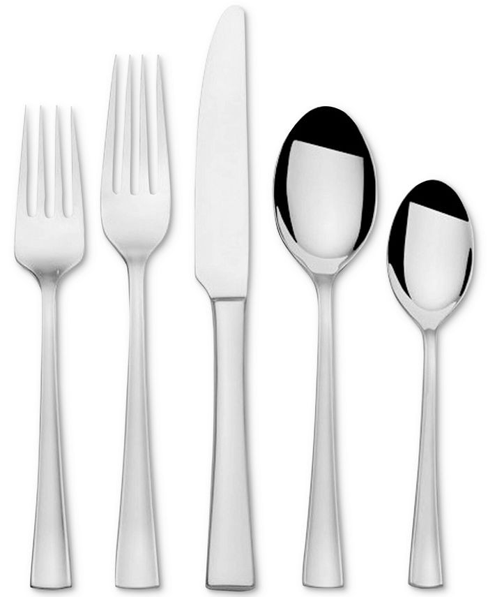 Studio Nova Destiny 20-Piece Stainless Steel Flatware Set, Service for 4 & Reviews - Flatware - D... | Macys (US)