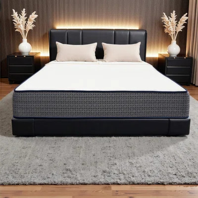 10 Inch Firm Hybrid Cooling Mattress in a Box - Gel Memory Foam & Pocket Coils for Pressure Relief, Motion Isolation | Wayfair North America