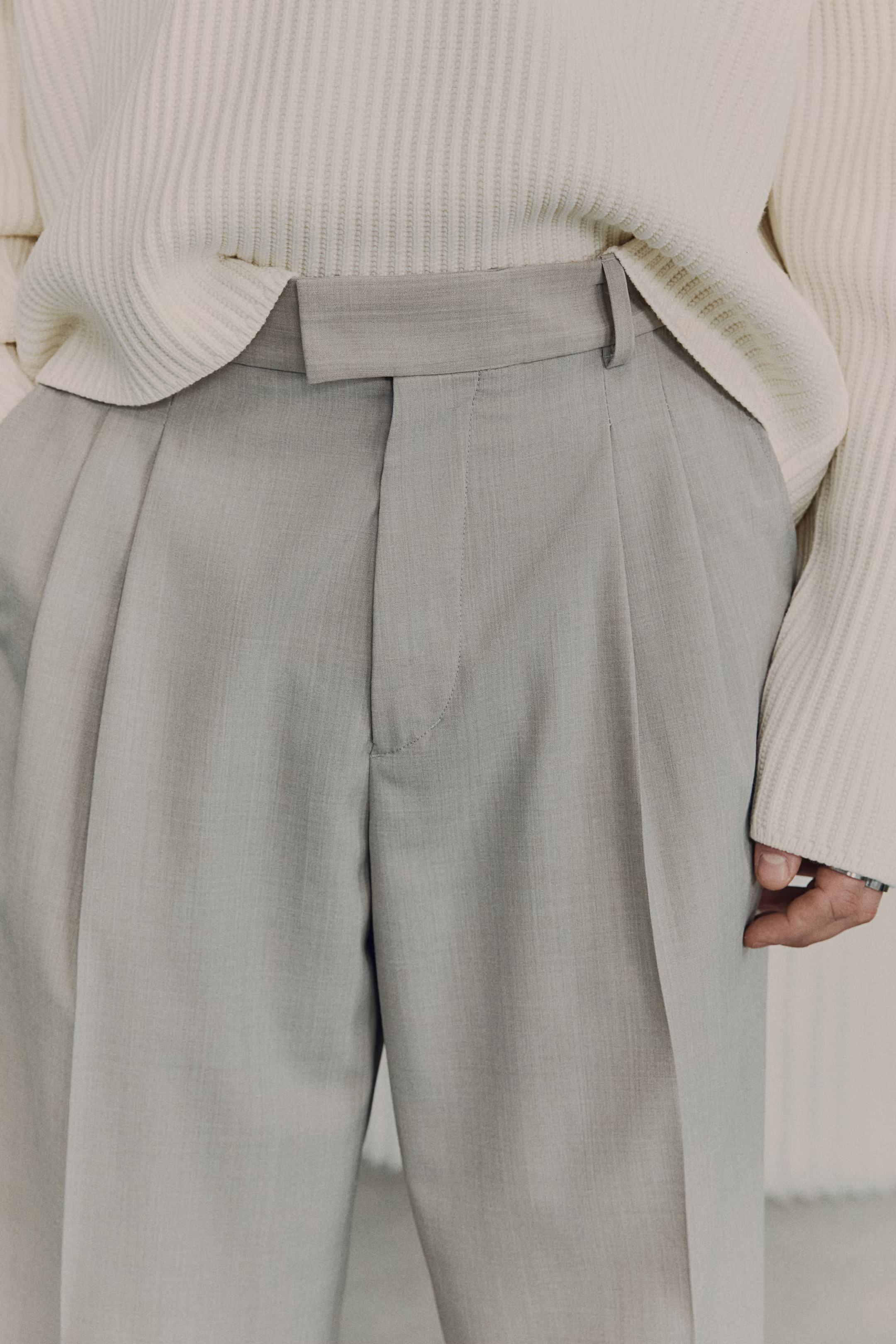 Wool-Blend Suit Pants | H&M (US + CA)