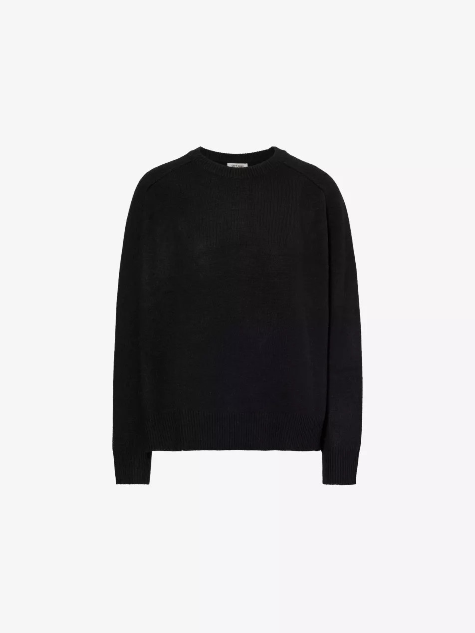 Round-neck relaxed-fit cashmere jumper | Selfridges