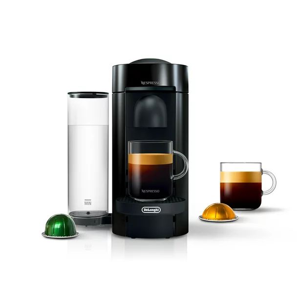 Nespresso Vertuo Plus Coffee and Espresso Maker by De'Longhi, Black - Walmart.com | Walmart (US)