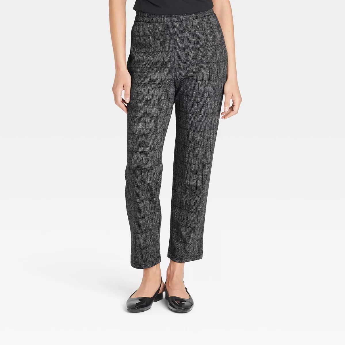 Women's High-Rise Tapered Ankle Knit Pull-On Pants - A New Day™ | Target