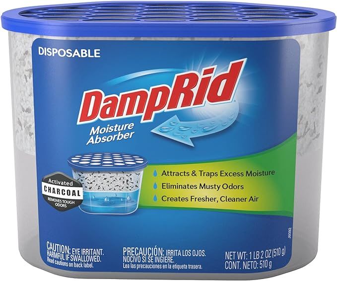 DampRid Fragrance Free Disposable Moisture Absorber with Activated Charcoal; 18oz - 3 Pack; Moist... | Amazon (US)