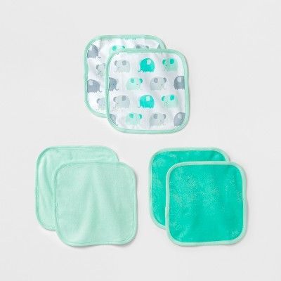 Baby Lightweight 6pk Washcloth Set - Cloud Island™  Mint | Target