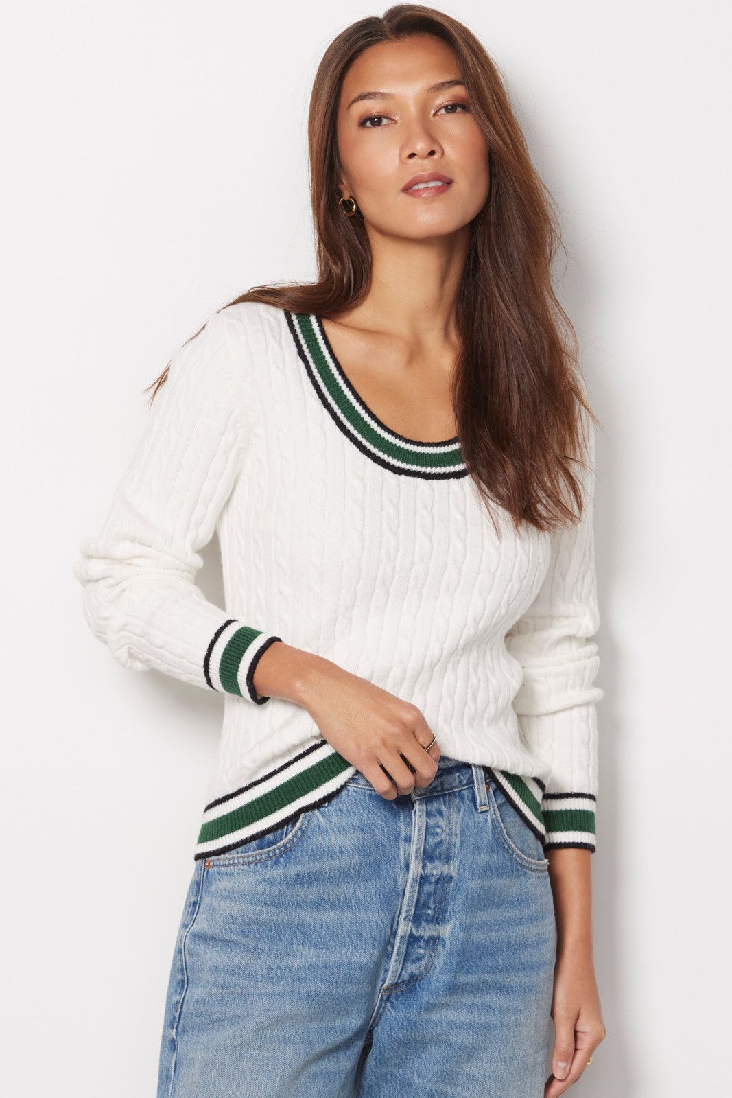 EVEREVE Penny Cable Pullover | EVEREVE | Evereve