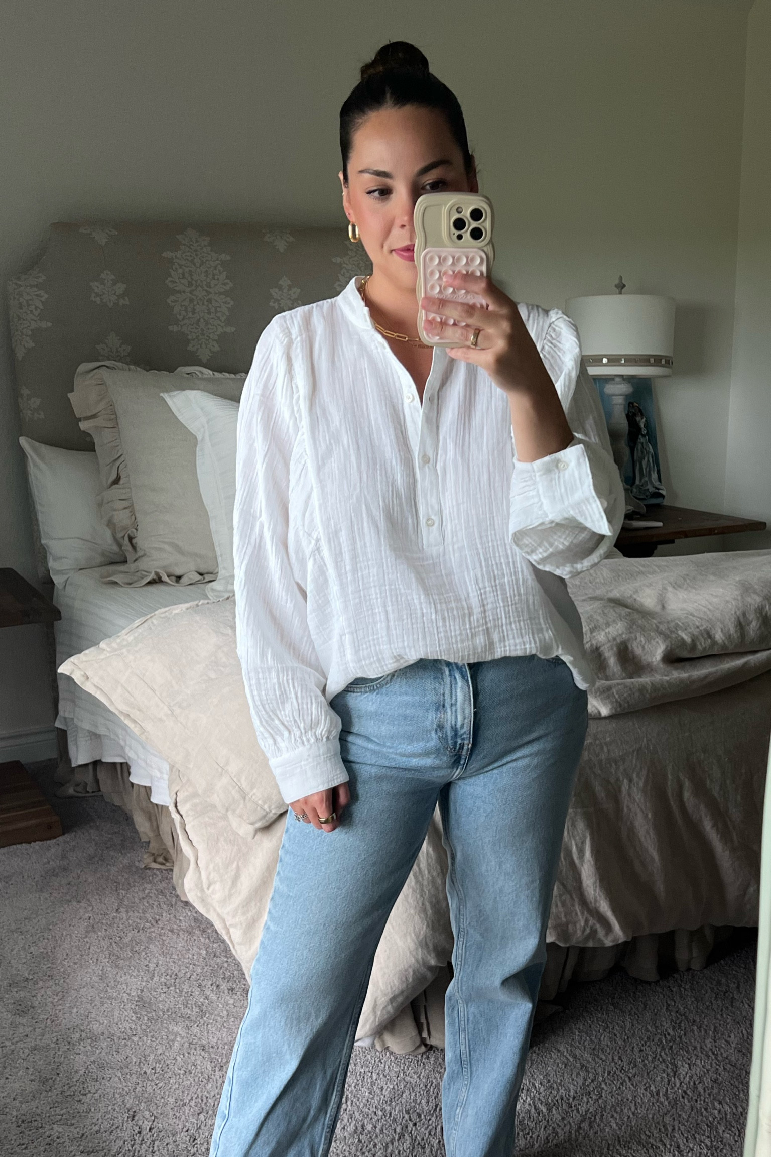 Yesterdays OOTD 
(Jeans are Zara but linked similar) 

#LTKWorkwear #LTKMidsize #LTKFindsUnder50