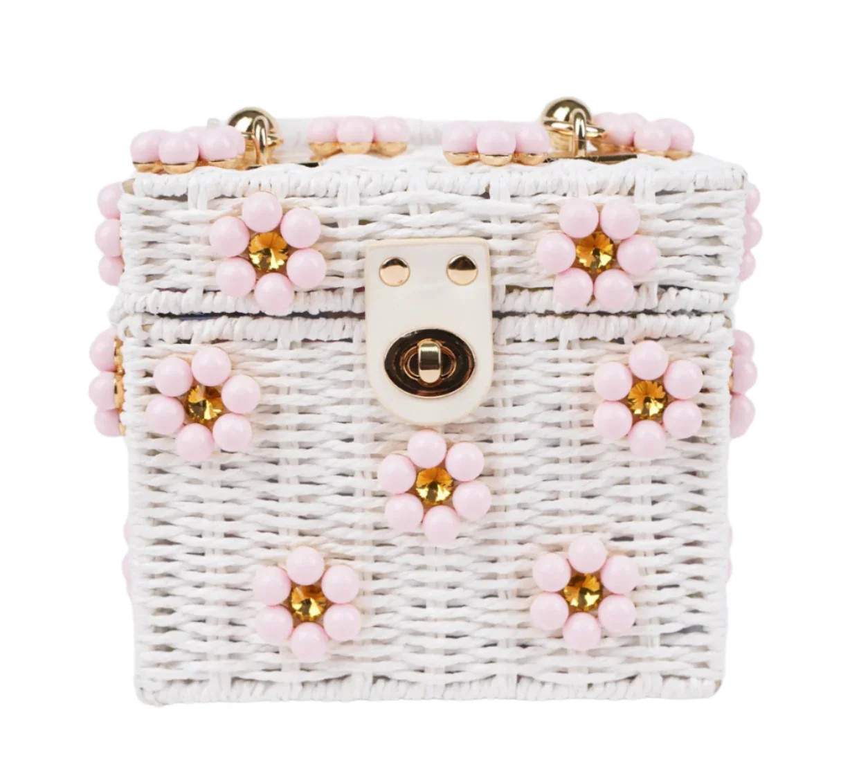 Jenna Lee Daisy Bag- Bubblegum Pink | JoJo Mommy