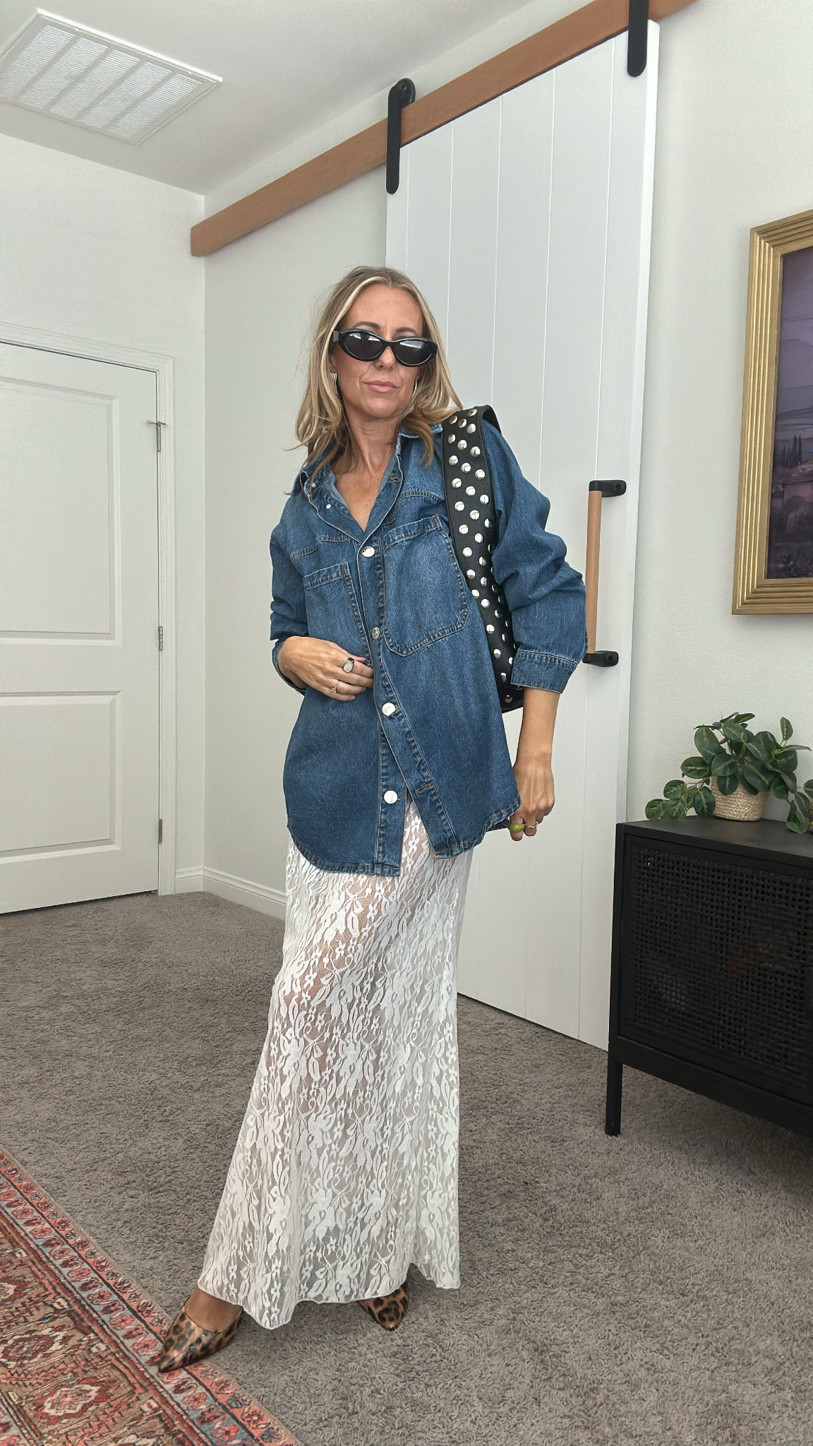 Denim + lace is my favorite combo. 

#LTKFindsUnder100 #LTKSeasonal #LTKStyleTip