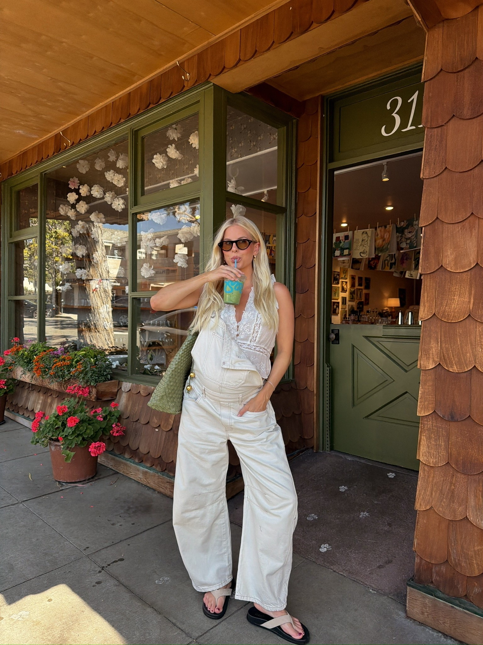 SIZE: med in top & overalls (sized up for pregnancy), shoes are tts (linked similar)! #kathleenpost

Errands outfit, spring transition outfit, farmers market look, bump friendly, maternity, casual chic look

#LTKSeasonal #LTKootd #LTKBump