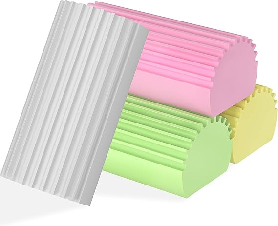 4-Pack Damp Clean Duster Sponge,Reusable Magic Dusting Sponge Brush for Cleaning Blinds, Glass, B... | Amazon (US)