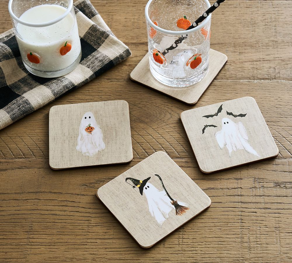 Scary Squad Coasters - Mixed Set of 4 | Pottery Barn (US)