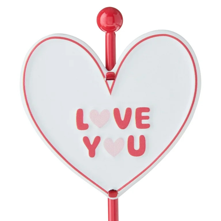 Love You Heart Tabletop Decoration, Multicolor, 7", Valentine's Day by Way To Celebrate | Walmart (US)