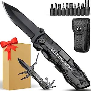 Gifts for Dad,Multitool Knife BEST DAD EVER for Camping,Fathers Day Unique Dad Gifts,Dad Birthday... | Amazon (US)