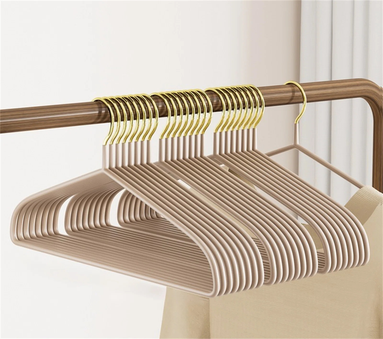 Heavy-Duty Non-Slip Gold Hook Hanger For Winter Wear | Wayfair North America