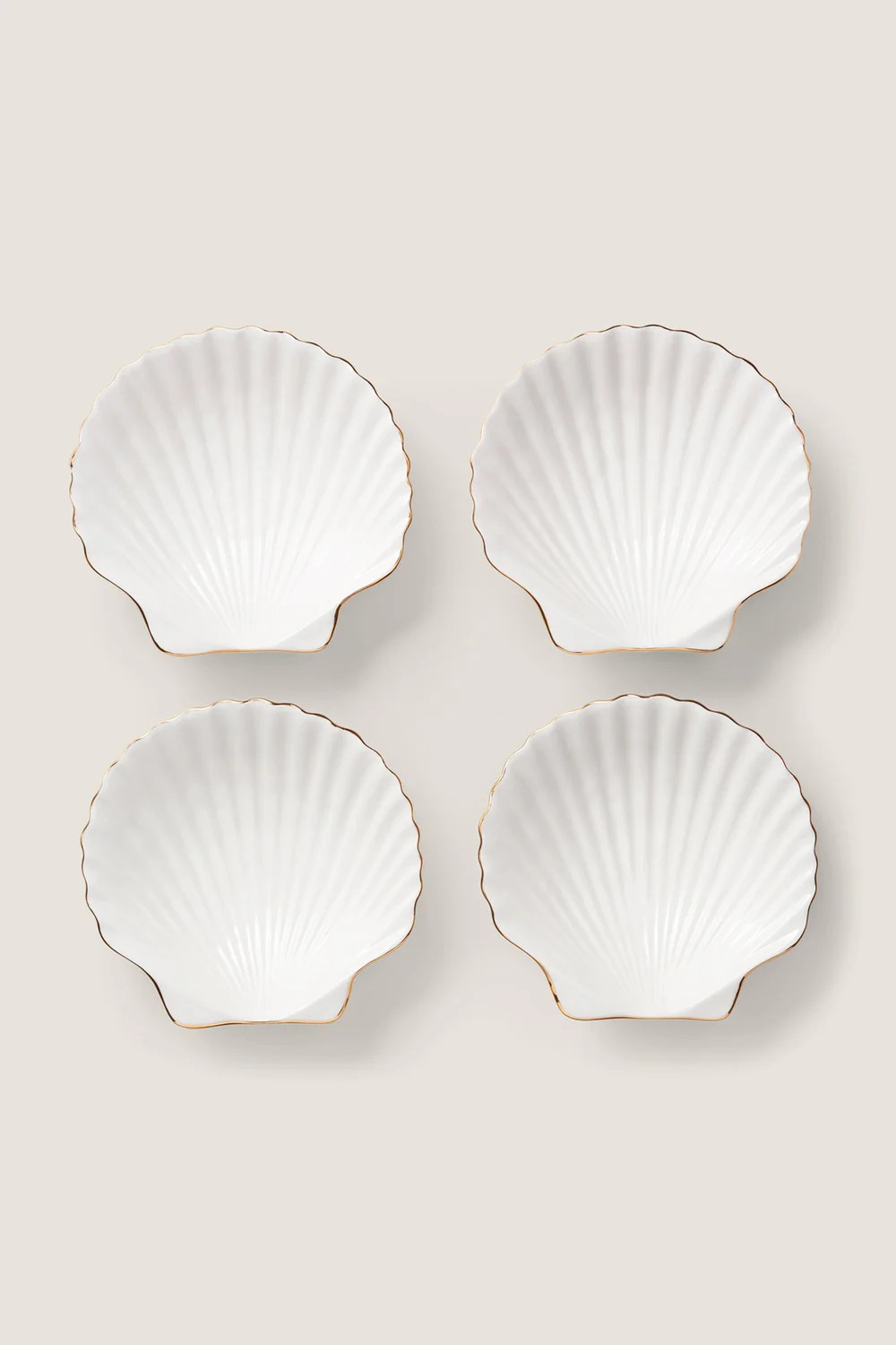 Shell Appetizer Plates (Set of 4) | Tuckernuck (US)