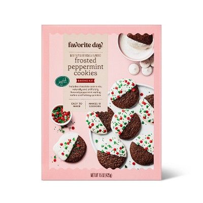 Holiday Chocolate Peppermint Cookie Kit - 15oz - Favorite Day™ | Target