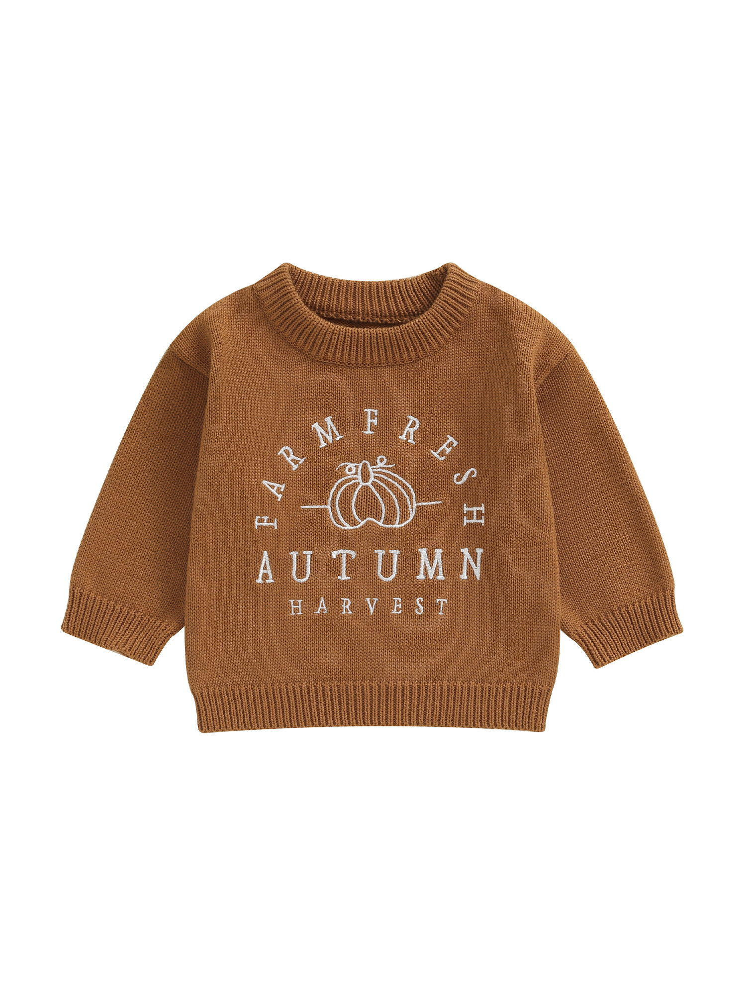 ZIYIXIN Baby Halloween Sweater Pumpkin Print Long Sleeve Crewneck  Knit Sweater Sweatshirt Toddle... | Walmart (US)