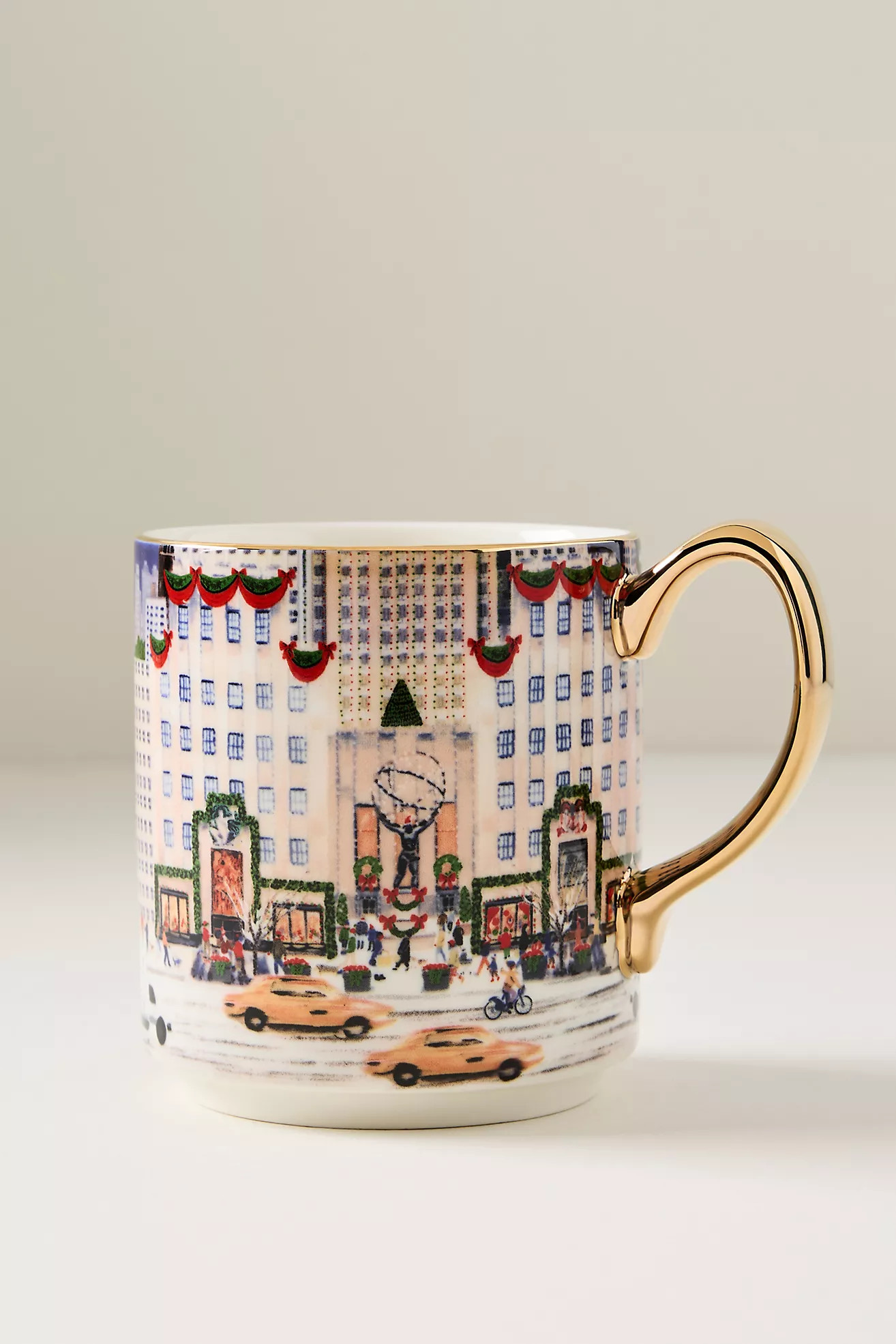 Holiday in the City Stoneware Mug | Anthropologie (US)