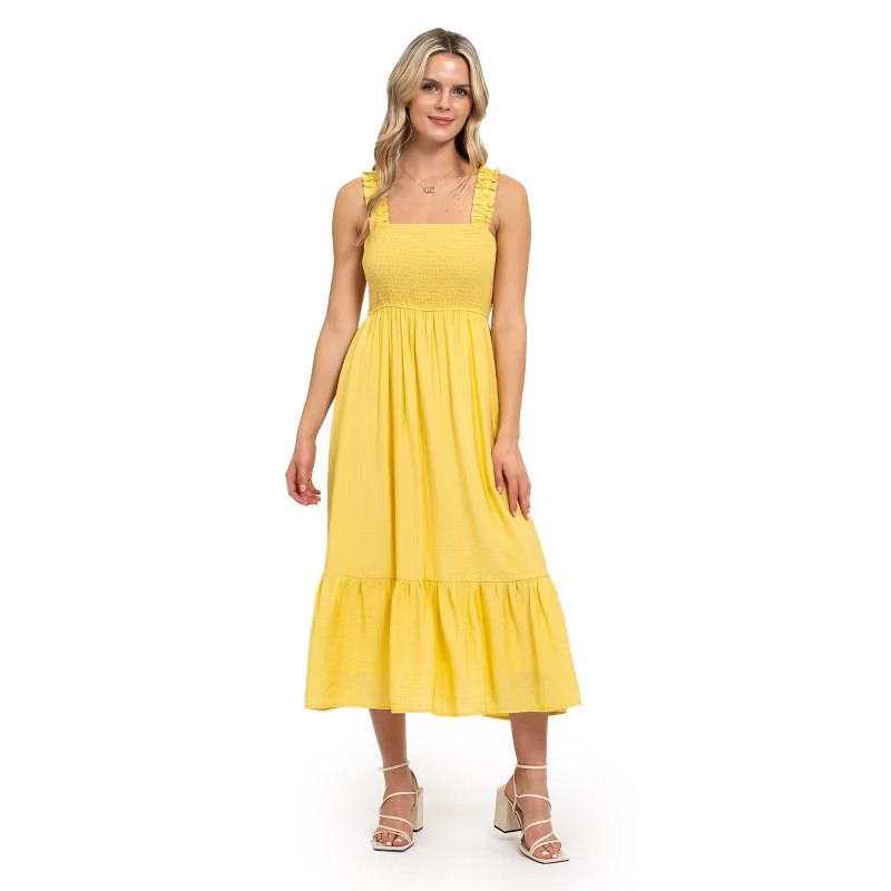 August Sky Women's Smocked Midi Dress | Target