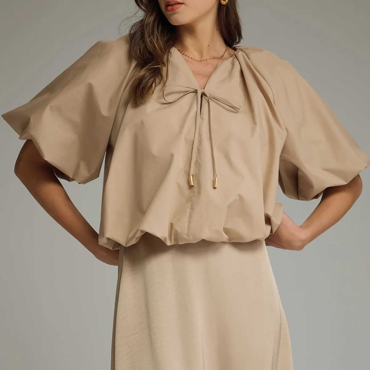 Viv Bubble Sleeve Top | The Collection Texas